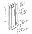 FRESH FOOD DOOR Diagram and Parts List for GSS25TGMACC  General Electric Refrigerator