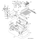 ICE MAKER & DISPENSER Diagram and Parts List for GSS25TGMACC  General Electric Refrigerator