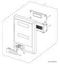 MICROWAVE CONTROL PANEL Diagram and Parts List for JTP95WD1WW  General Electric Microwave Oven Combo