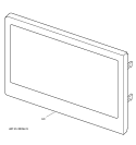 MICROWAVE DOOR Diagram and Parts List for JTP95WD1WW  General Electric Microwave Oven Combo