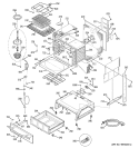 BODY PARTS Diagram and Parts List for JCS966SD1SS  General Electric Range
