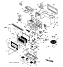 MICROWAVE Diagram and Parts List for JVM1630WB003  General Electric Microwave