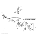 MOTOR - PUMP MECHANISM Diagram and Parts List for GSD3415F00AA  General Electric Dishwasher