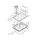 Part Location Diagram of WB29K43 GE Burner Cap - Small