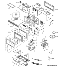 MICROWAVE Diagram and Parts List for JVM1631CD002  General Electric Microwave