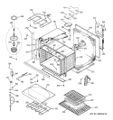 BODY PARTS Diagram and Parts List for JTP18SXD1SS  General Electric Wall Oven