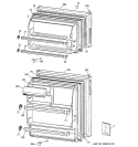 Part Location Diagram of WR78X10330 GE DOOR FOAM Assembly FF