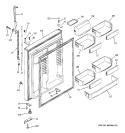 FRESH FOOD DOOR Diagram and Parts List for PTS22LBMARCC  General Electric Refrigerator