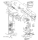 FREEZER SECTION Diagram and Parts List for TFK30PFDAAA  General Electric Refrigerator