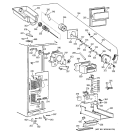 FREEZER SECTION Diagram and Parts List for TFK30PRDBWW  General Electric Refrigerator