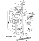 FRESH FOOD SECTION Diagram and Parts List for TFJ28PFDAAA  General Electric Refrigerator
