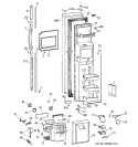 FREEZER DOOR Diagram and Parts List for TFK30PRDAAA  General Electric Refrigerator