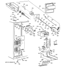 FREEZER SECTION Diagram and Parts List for TFK30PRDAAA  General Electric Refrigerator