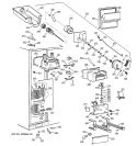 FREEZER SECTION Diagram and Parts List for TFT30PRDAWW  General Electric Refrigerator