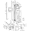 FREEZER DOOR Diagram and Parts List for TFS28PBDABS  General Electric Refrigerator