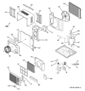 ROOM AIR CONDITIONER Diagram and Parts List for ASV05LCS1  General Electric Air Conditioner