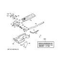 GAS VALVE & BURNER ASSEMBLY Diagram and Parts List for DPSR473GV0AA  General Electric Dryer