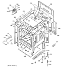 BODY PARTS Diagram and Parts List for RB787BC3BB  Hotpoint Range