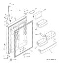 FRESH FOOD DOOR Diagram and Parts List for GTS22QBMBRBB  General Electric Refrigerator