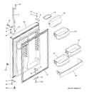 FRESH FOOD DOOR Diagram and Parts List for GTS22ZCMBRWW  General Electric Refrigerator