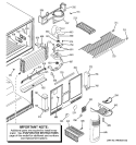 FREEZER SECTION Diagram and Parts List for GTS22IBMBRWW  General Electric Refrigerator