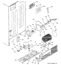 SEALED SYSTEM & MOTHER BOARD Diagram and Parts List for GTS22IBMBRWW  General Electric Refrigerator