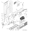 SEALED SYSTEM & MOTHER BOARD Diagram and Parts List for GTS22ICMBRWW  General Electric Refrigerator