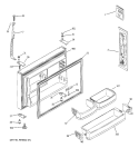 FREEZER DOOR Diagram and Parts List for GTS22KCMBRBB  General Electric Refrigerator