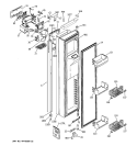 FREEZER DOOR Diagram and Parts List for PSI23SGMCFBS  General Electric Refrigerator