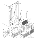 SEALED SYSTEM & MOTHER BOARD Diagram and Parts List for PSI23SGMBFBS  General Electric Refrigerator
