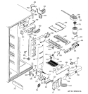 FRESH FOOD SECTION Diagram and Parts List for PSI23SGMBFBS  General Electric Refrigerator