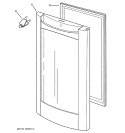 Part Location Diagram of WR14X10145 GE GASKET DOOR