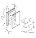 FRESH FOOD DOOR Diagram and Parts List for STS22ICMBRWW  General Electric Refrigerator