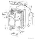 FRESH FOOD DOOR Diagram and Parts List for TBK19PAXMRWW  General Electric Refrigerator