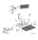 UNIT PARTS Diagram and Parts List for TBE22PCSRRWW  General Electric Refrigerator
