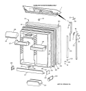 FRESH FOOD DOOR Diagram and Parts List for TBG19PAXMRWW  General Electric Refrigerator