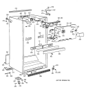 CABINET PARTS Diagram and Parts List for TBG22PAYJRWW  General Electric Refrigerator