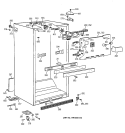 CABINET PARTS Diagram and Parts List for TBH19PAXBRWW  General Electric Refrigerator