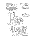 SHELF PARTS Diagram and Parts List for TBK22PAXKRWW  General Electric Refrigerator