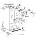 CABINET PARTS Diagram and Parts List for TBT19PATERAA  General Electric Refrigerator