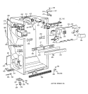 CABINET PARTS Diagram and Parts List for TBX22PIXBRAA  General Electric Refrigerator