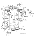 CABINET PARTS Diagram and Parts List for TBX22PAYMRBB  General Electric Refrigerator