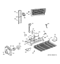UNIT PARTS Diagram and Parts List for TBX22PCSELAA  General Electric Refrigerator
