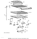 COMPARTMENT SEPARATOR PARTS Diagram and Parts List for TBX22PCSRLAA  General Electric Refrigerator