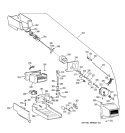 ICE MAKER & DISPENSER Diagram and Parts List for TBX22PRYALWW  General Electric Refrigerator