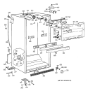 CABINET PARTS Diagram and Parts List for TBX22PRYNLWW  General Electric Refrigerator