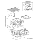 Part Location Diagram of WR38X2129 GE HANDLE PAN MEAT