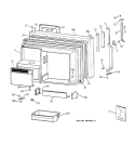 FREEZER DOOR Diagram and Parts List for TBX25PCSKRAA  General Electric Refrigerator