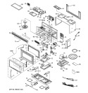 MICROWAVE Diagram and Parts List for JVM1631CD003  General Electric Microwave