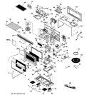 MICROWAVE Diagram and Parts List for JVM1651BB004  General Electric Microwave